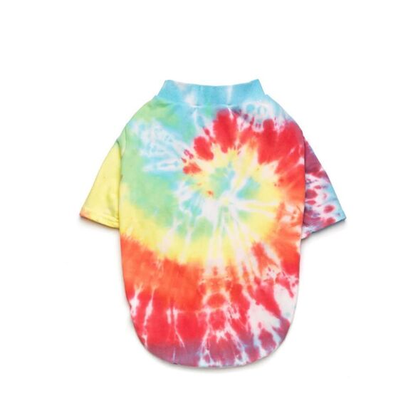 Medium NWT Love Thy Beast Tie Dye Rainbow Pet Dog Clothes pine piece - Picture 2 of 10
